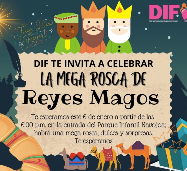 SERÁ EN EL PARQUE INFANTIL FESTEJO DE REYES CON MEGA-ROSCA