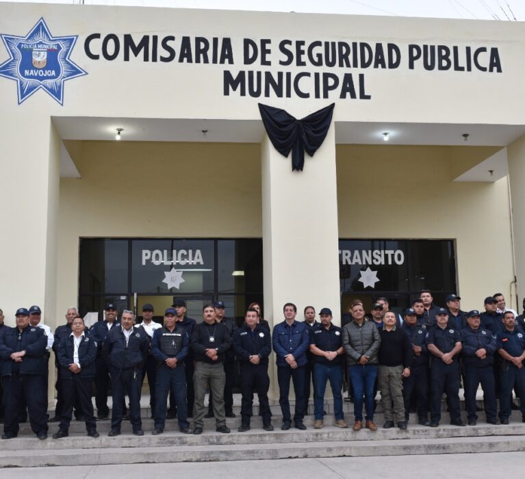 PIDE JORGE ELÍAS A POLICÍAS MANTENER LA TRANQUILIDAD EN NAVOJOA