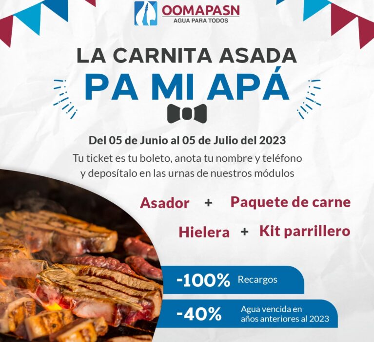 OOMAPASN te invita a participar en programa La Carnita Asada pa mi Apá