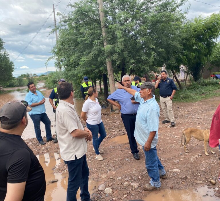 SUPERVISA JORGE ELÍAS RETES ZONAS AFECTADAS POR LA LLUVIA