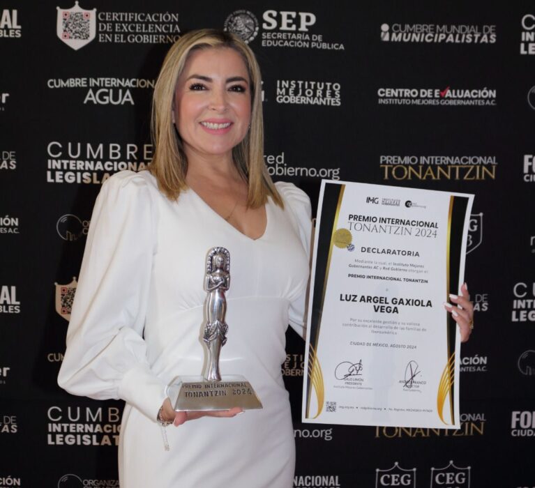 GALARDONAN A DIF NAVOJOA CON PREMIO INTERNACIONAL “TONANTZIN 2024”