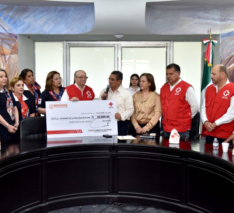 CON DONATIVO DEL AYUNTAMIENTO ARRANCA CRUZ ROJA NAVOJOA SU COLECTA ANUAL