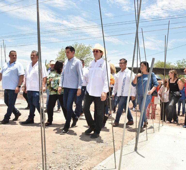 Resultado del trabajo en equipo y de la gestión de Jorge Elías Retes avanza construcción de escuela Nissan