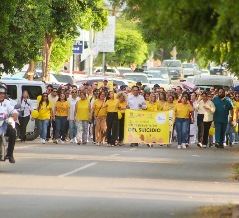 MARCHAN NAVOJOENSES COMO PROMOTORES DE ESPERANZA EN DÍA MUNDIAL PARA LA PREVENCIÓN DEL SUICIDIO