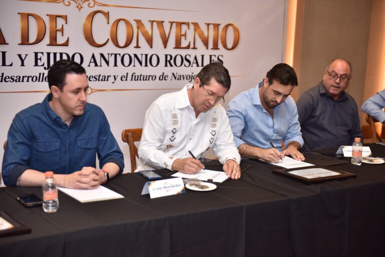 CUMPLE ELÍAS RETES PROMESA; AVANZA MEGA PROYECTO DE PARQUE INDUSTRIAL PARA NAVOJOA CON FIRMA DE CONVENIO DE TERRENOS