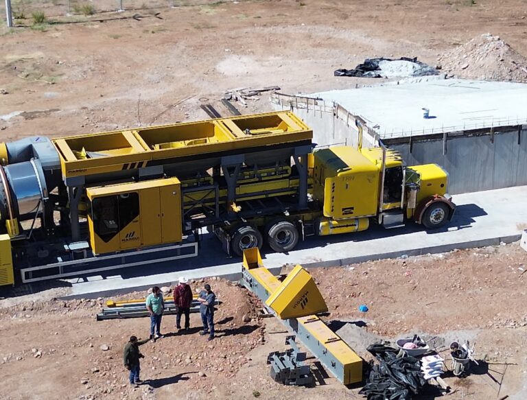 AVANZA AL 90 POR CIENTO CONSTRUCCIÓN DE LA FÁBRICA DE ASFALTO PARA PAVIMENTACIÓN DE NAVOJOA